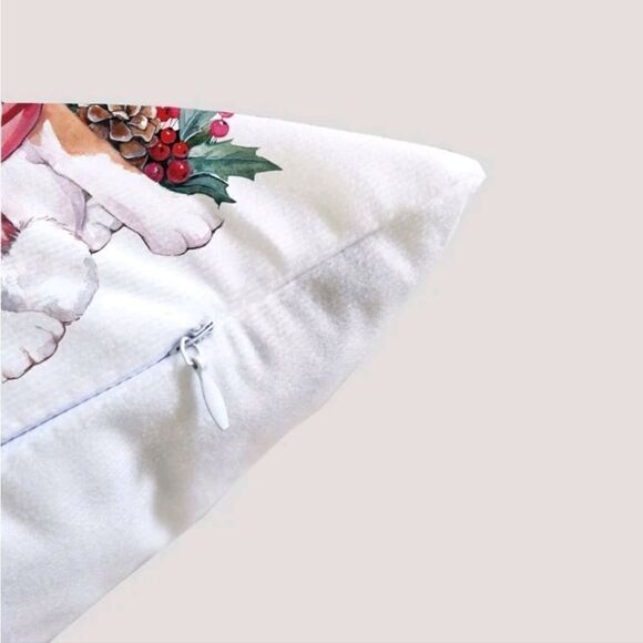Beagle Dog Christmas Pillow Cover - Picture 2 of 3